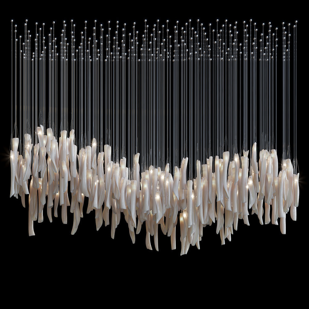 Crystal Spire Bar Chandelier