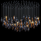 Ivory Ribbon Rain Chandelier