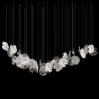 Frosted Blossom Cluster Chandelier