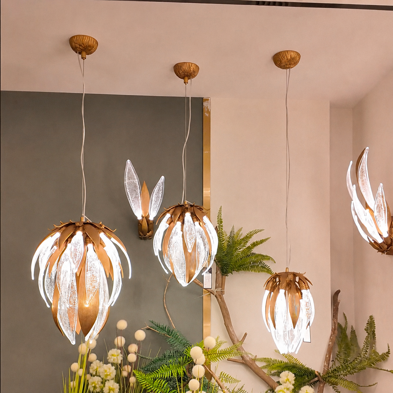 Dandelion Glass Pendant Light