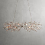 Crystal Flowers Fiore Linear Chandelier