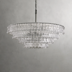 Ghiaccio Round Chandelier by Bling Lighting Studio
