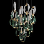 Violet Crystal Link Chandelier