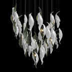 White Calla Veil Chandelier