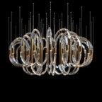 Crystal Ring Rain Chandelier