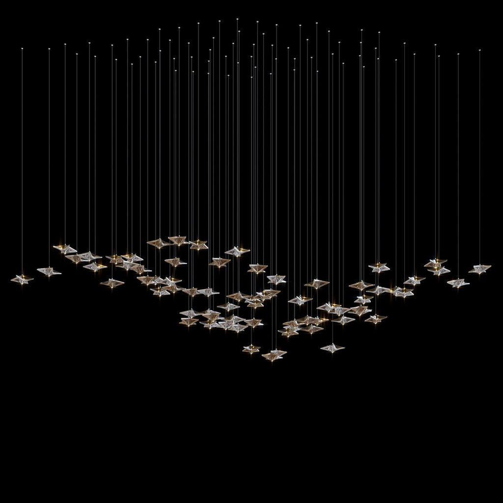 Crystal Arrow Rain Chandelier