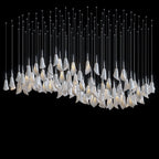 White Petal Drop Chandelier
