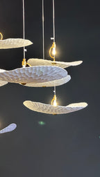 Ivory Pebble Cloud Chandelier