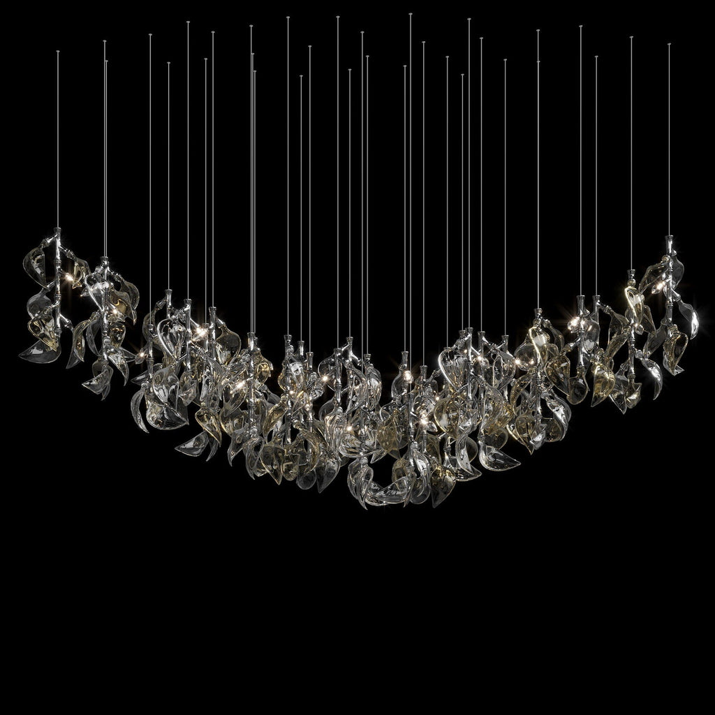 White Calla Cascade Chandelier