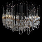 Glass Loop Waterfall Chandelier