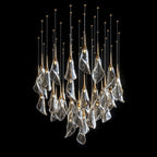Crystal Petal Drop Chandelier