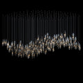 Smoke Capsule Wave Chandelier