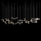 Crystal Twist Panel Chandelier