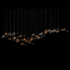 Glass Swallow Flight Chandelier