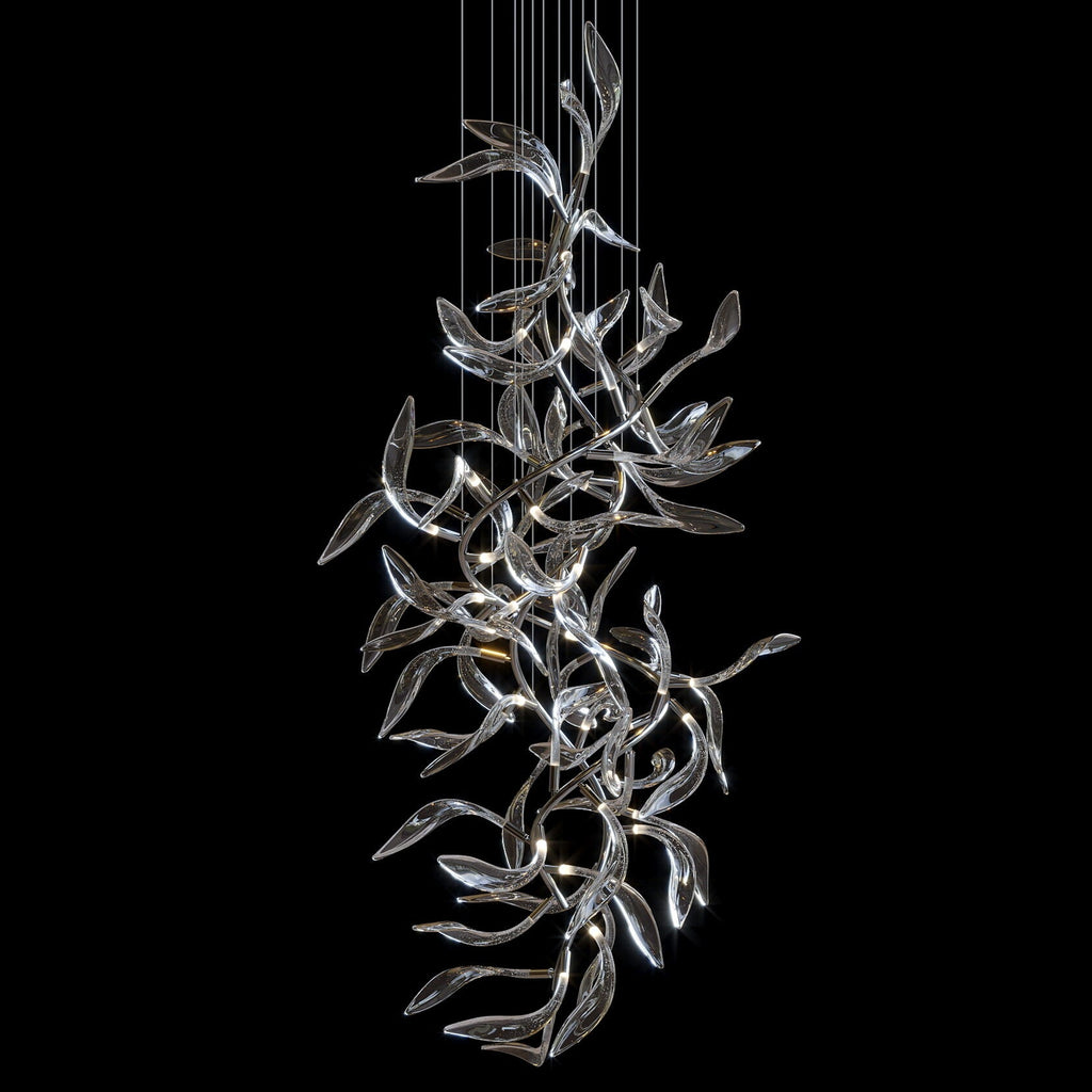 Amber Leaf Vine Chandelier