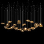 Amber Ruffle Bloom Chandelier