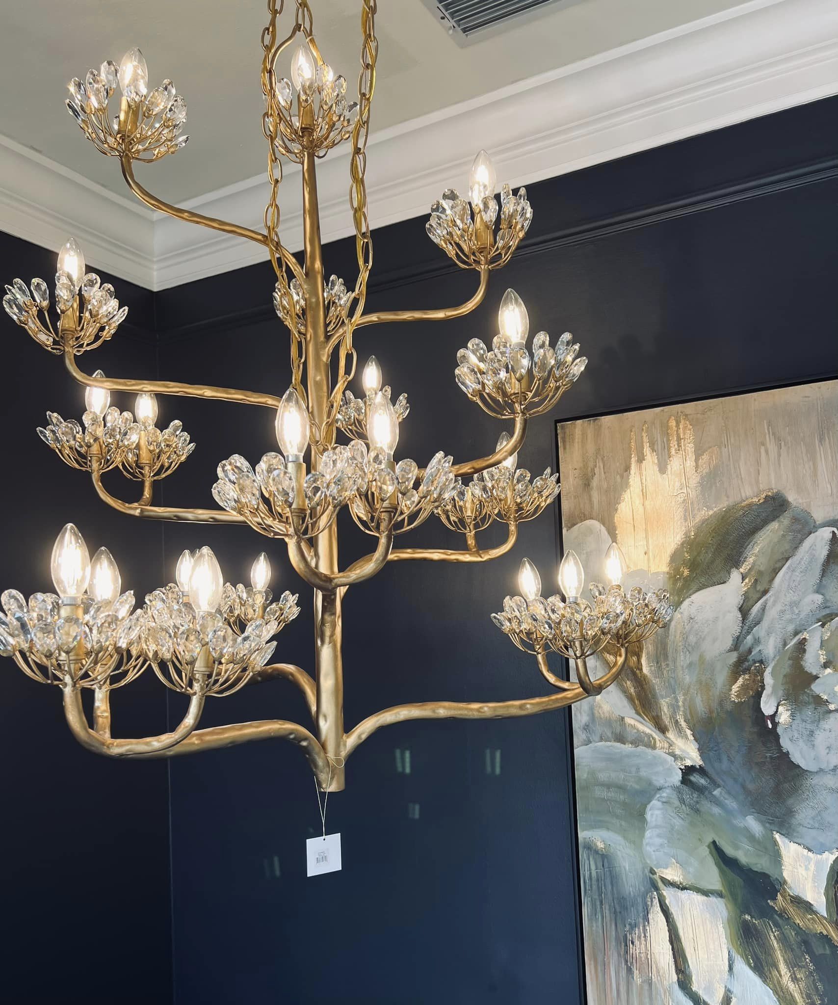 Mina Luxury Branch Flower Chandelier by Bling Lighting Studio