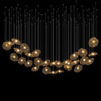 Amber Ruffle Bloom Chandelier