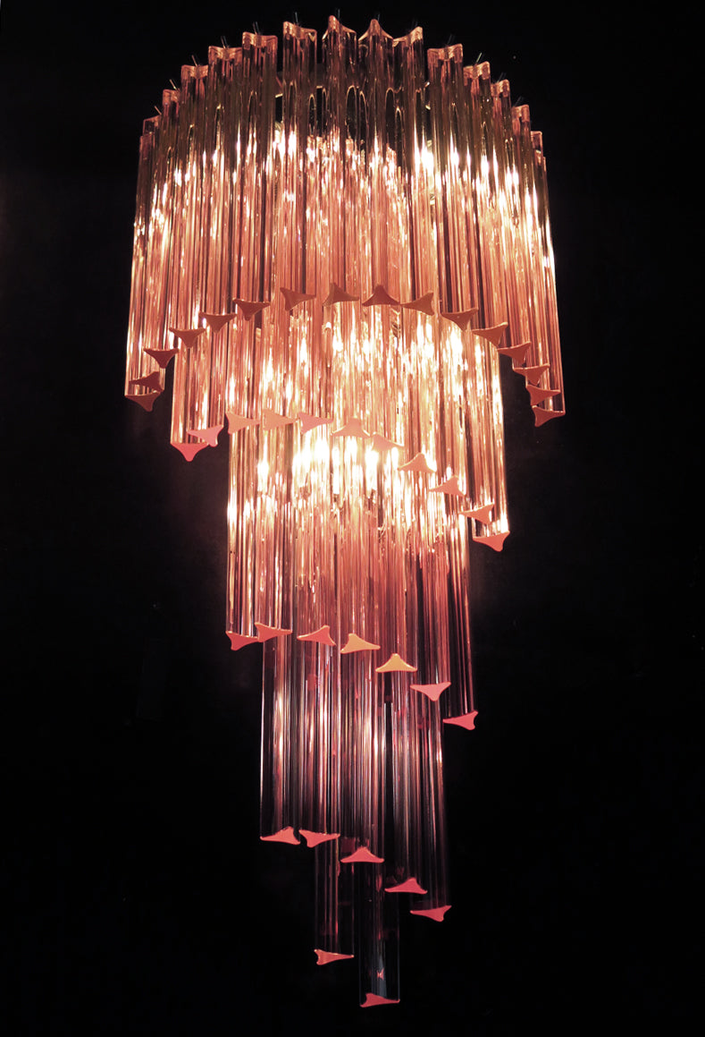 Murano Wall Lamp | 41 Pink Prism Glass | Set of 2