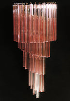 Murano Wall Lamp | 41 Pink Prism Glass | Set of 2