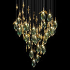 Aqua Seed Pod Chandelier