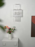 Glacier Tier Murano Glass Wall Light