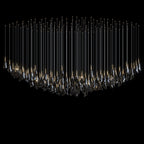 White Petal Drop Chandelier
