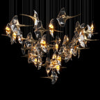 Clear Manta Cluster Chandelier