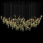 Aqua Seed Pod Chandelier
