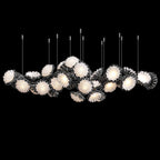 Monochrome Daisy Cluster Chandelier