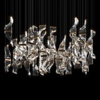 Crystal Twist Panel Chandelier