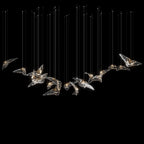 Crystal Heron Flight Chandelier