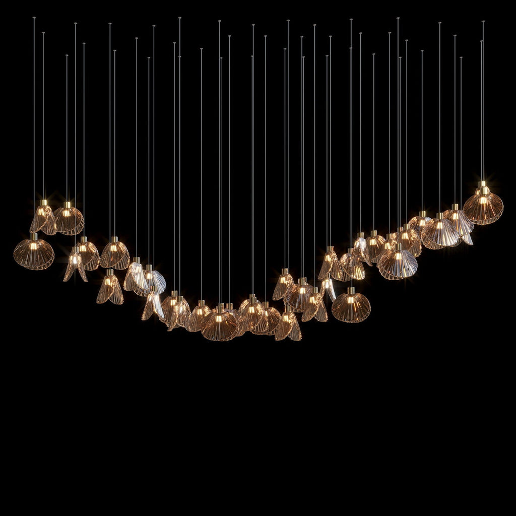 Crystal Shell Cluster Chandelier