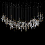 Crystal Diamond Rain Chandelier