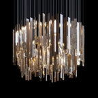 Crystal Ribbon Waterfall Chandelier