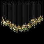 Aqua Seed Pod Chandelier