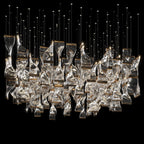Crystal Twist Panel Chandelier