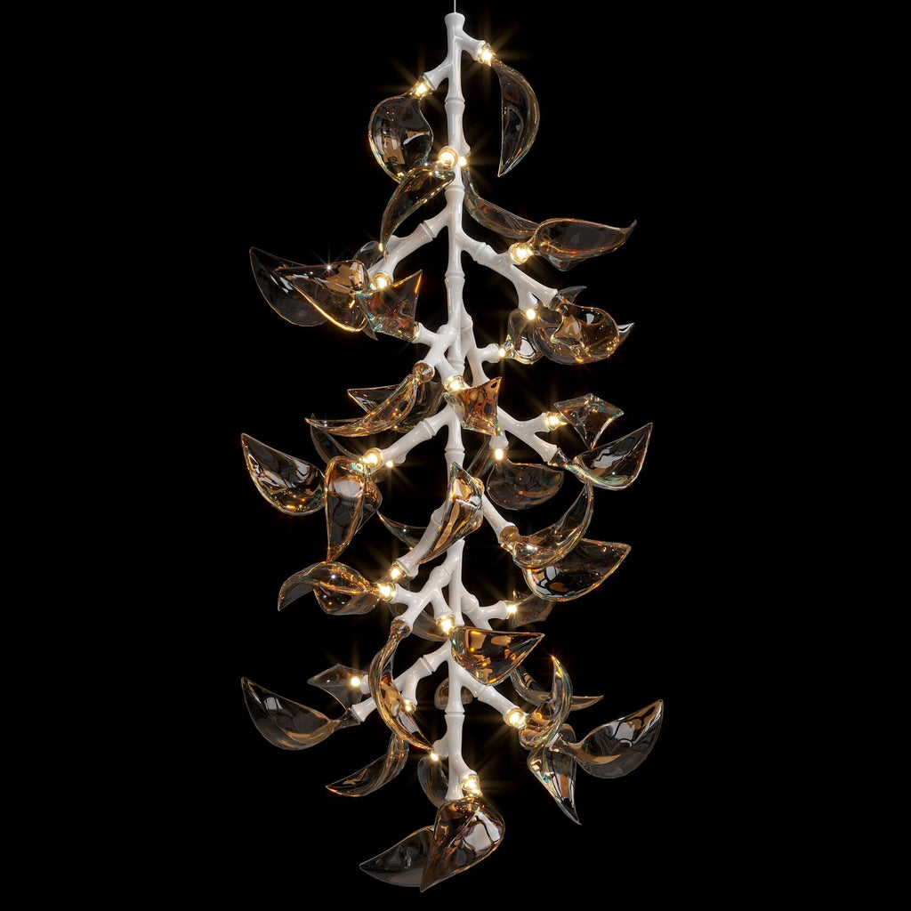 White Calla Cascade Chandelier