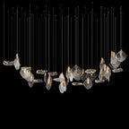 Crystal Disc Rain Chandelier