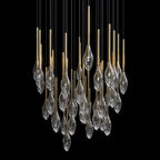 Crystal Raindrop Reed Chandelier