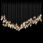 White Diamond Cascade Chandelier