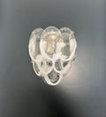 Murano Wall Lamp | 10 Clear Petal Glass | Set of 2