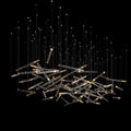 Linear Spark Scatter Chandelier