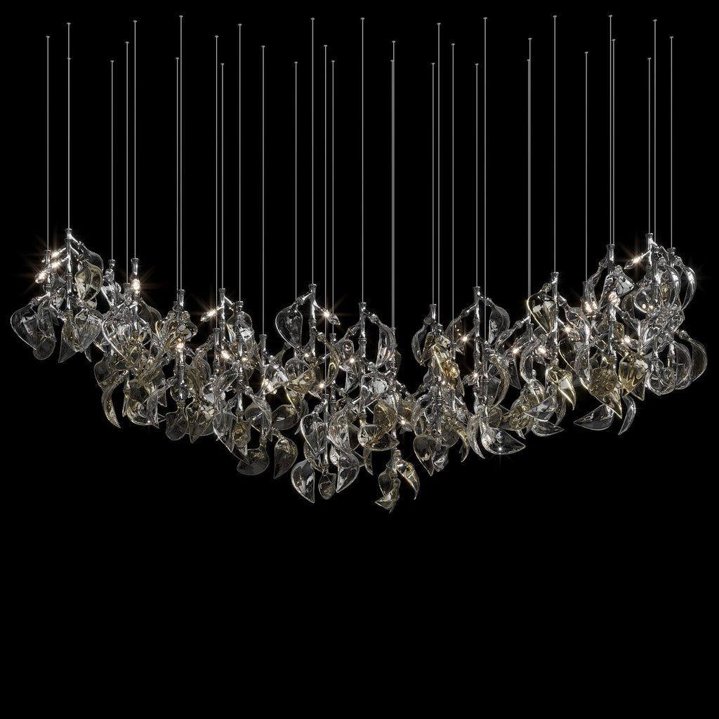 White Calla Cascade Chandelier