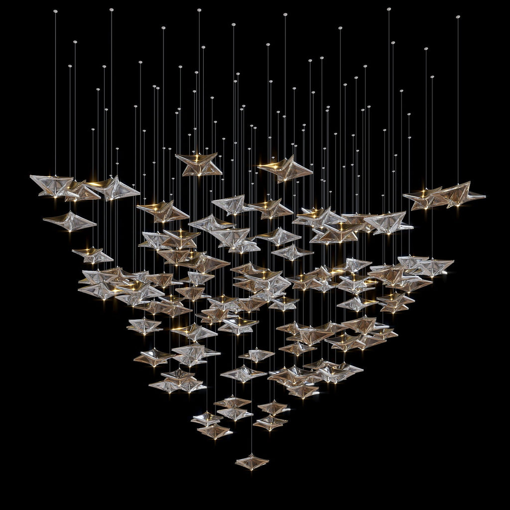 Crystal Arrow Rain Chandelier