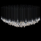 White Petal Drop Chandelier