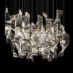 Crystal Twist Panel Chandelier