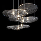Amber Saucer Drift Chandelier