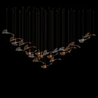 Glass Swallow Flight Chandelier