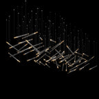 Linear Spark Scatter Chandelier